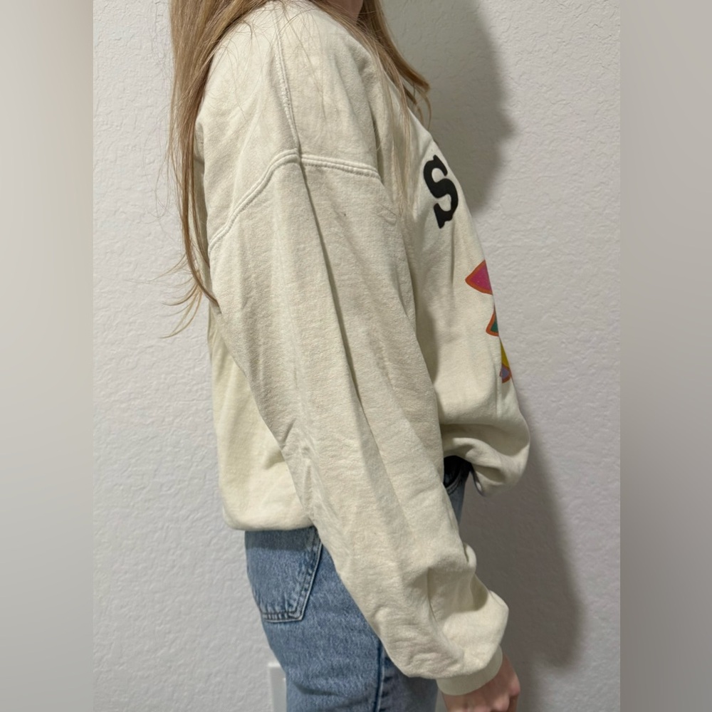 BDG Cream “Sunday Club” Sweatshirt - Size Small - Picture 3 of 7
